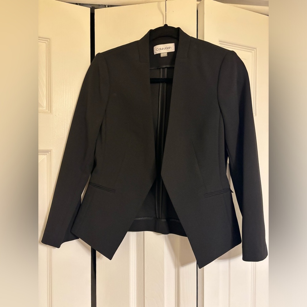 Black Calvin Klein Suit Jacket size 8P
